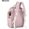 Himawari Ružový dámsky batoh s vreckom na notebook a USB portom