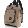Himawari Svetlohnedý dámsky cestovný batoh s vreckom na prenosné zariadenie