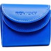 Rovicky Modrá malá kožená peňaženka na mince V309