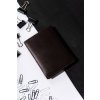 Rovicky Tmavohnedá pánska kožená peňaženka s RFID L263