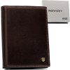 Rovicky Tmavohnedá pánska kožená peňaženka s RFID L263