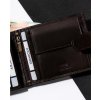 Rovicky Tmavohnedá pánska peňaženka so zapínaním L255