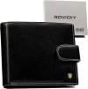 Rovicky Čierna pánska peňaženka so zapínaním L253