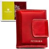 Peterson Červená dámska elegantná lakovaná peňaženka s RFID Y771