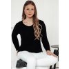 Čierny dámsky klasický sveter DARKVIA