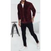 Pánsky vínový sveter so zapínaním na zips