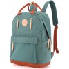 Himawari Tyrkysový dámsky batoh s praktickými vreckami