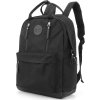 Himawari Čierny dámsky batoh s praktickými vreckami