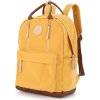 Himawari Horčicový dámsky batoh s praktickými vreckami