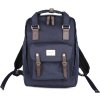 Himawari Priestranný tmavomodrý plecniak s vreckom na notebook