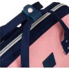 Peterson Ružovo-modrý mestský batoh s vreckami a USB portom