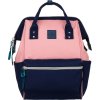 Peterson Ružovo-modrý mestský batoh s vreckami a USB portom