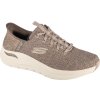 Hnedo-sivé pánske tenisky Skechers Slip-ins: Arch Fit 2.0 - Look Ahead