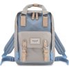Himawari Béžovo-modrý štýlový dámsky batoh s priehradkou na notebook