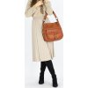 MARCO MAZZINI Camel dámska kožená hobo kabelka (Veľkosť ONE SIZE)