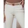 Smotanové dámske menčestrové nohavice CORDFINE