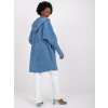 Modrý dámsky kabátik z alpaky