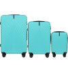 Tyrkysová sada 3 kufrov