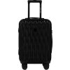Čierny cestovný kufor s krúteným vzorom GOLDEN EAGLE veľ. S