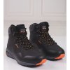Teplé vysoké trekové topánky pánske DK - čierna
