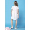 Biele dievčenské elegantné šaty mama a dcéra MMD33 - white (Rozmiar 68)