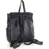 MARCO MAZZINI čierny kožený batoh s vreckami