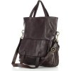 MARCO MAZZINI Tmavo hnedá kabelka / batoh z kože