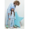 Dievčenská svetlomodrá basic mikina mama a dcéra MMD39 - light blue (Rozmiar 98)