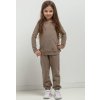 Hnedé dievčenské joggers nohavice mama a dcéra (Rozmiar 98)