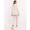 Svetlosivá dámska tepláková súprava s oversize mikinou