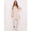 Béžová melanž dámska súprava s dlhou mikinou