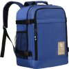 Peterson Modrý priestranný cestovný batoh s USB portom