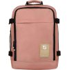Peterson Ružový priestranný cestovný batoh s USB portom