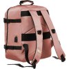 Peterson Ružový priestranný cestovný batoh s USB portom