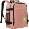 Peterson Ružový priestranný cestovný batoh s USB portom