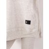 Svetlosivá dámska trojdielna súprava s asymetrickou mikinou