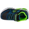Čierno-modré chlapčenské svietiace tenisky Skechers Flex-Glow