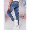 Dámske tmavomodré slim fit džínsy DENIMFIT