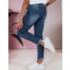 Dámske tmavomodré slim fit džínsy FLEXI