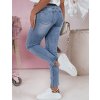 Dámske skinny džínsy s ozdobnými odreninami TRENDIVA