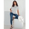 Dámske tmavomodro-biele pruhované tričko RILANT