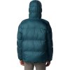 Tmavomodrá pánska prešívaná bunda Columbia Puffect Hooded Jacket