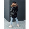 Dámska čierna zimná prešívaná bunda s kapucňou WINTERCHIC (Veľkosť S)