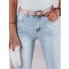 Svetlomodré slim fit džínsy s vysokým pásom SLIMLOVE