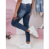 Tmavomodré dámske slim fit džínsy SKYFINE