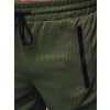 Tmavozelené pánske cargo nohavice