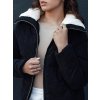 Čierna dámska menčestrová bunda TRENDYGLAM