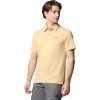 Svetložlté pánske tričko s golierom Columbia Nelson Point Polo