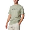 Khaki pánske tričko s krátkym rukávom Columbia CSC Basic Logo SS Tee