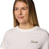 Smotanové dámske tričko s krátkym rukávom Columbia Rolling Bend Graphic SS Tee